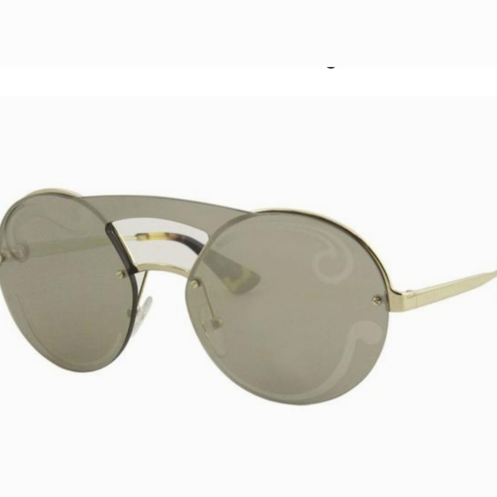 Prada SPR65T Sunglasses Modified Aviator Round Catwalk MA#1